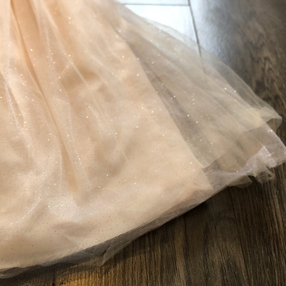 Sparkly beige formal dress size 5 - Picture 9 of 9